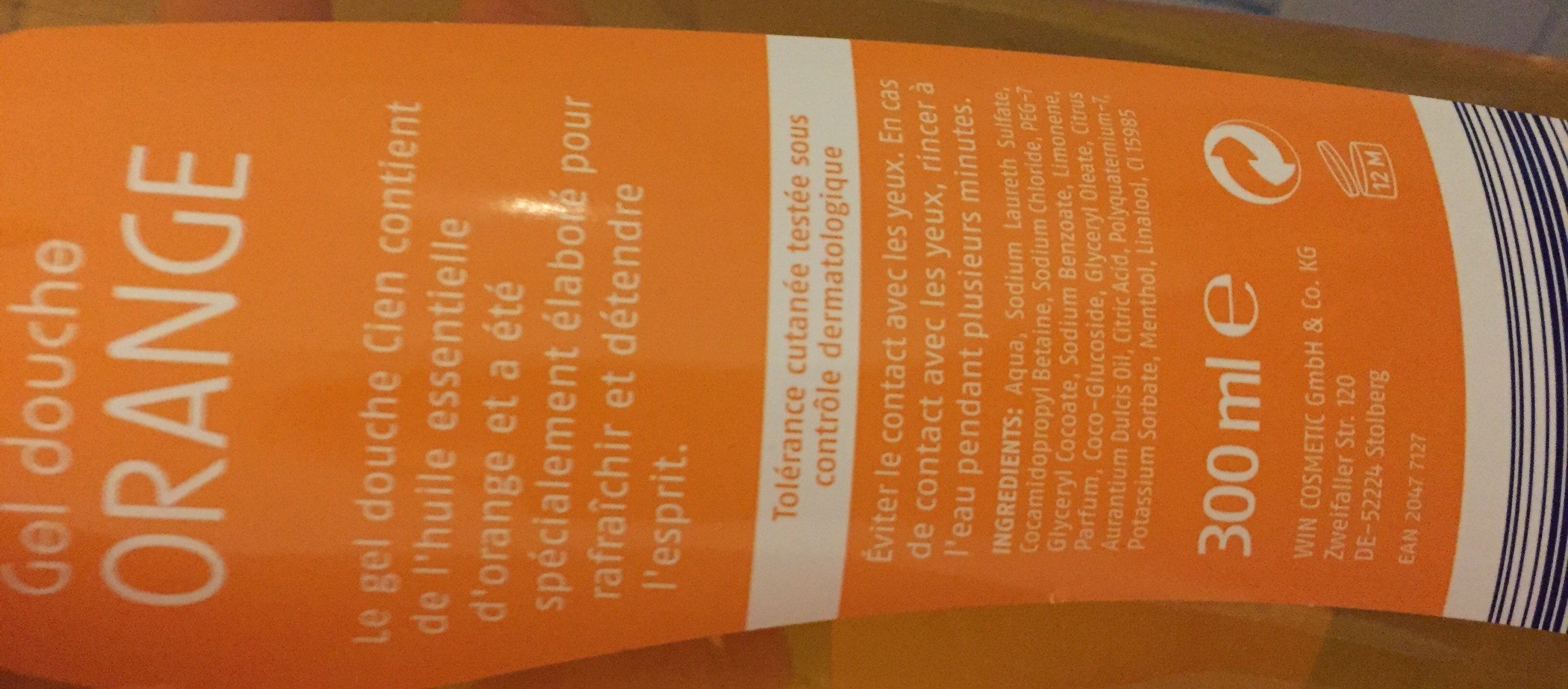 Orange Shower Gel - Ingredients - fr