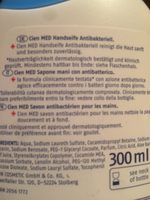 Cien Med Handseife Antibakteriell - Ainesosat - fr