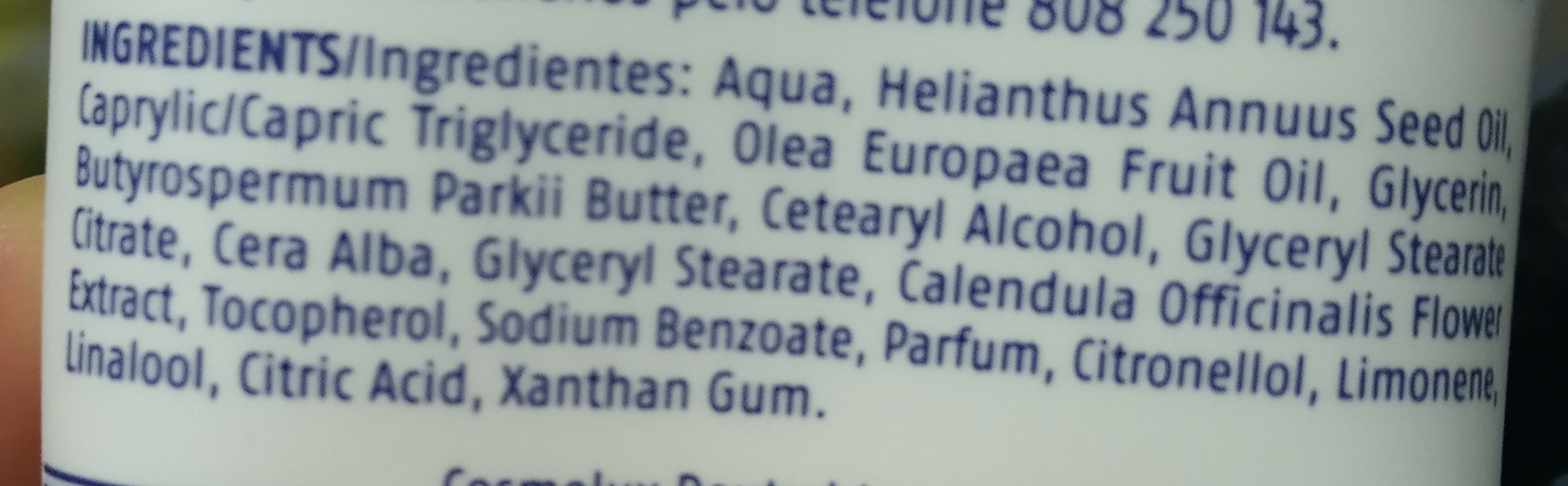 Crème mains calendula - Ingredients - fr