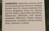 Huile anti cellulite bouleau - Ingredientes - fr