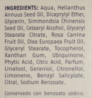 Crema de dia Rosa Mosqueta - Ingredients - es