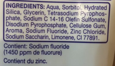 Fraicheur active - Ingredients