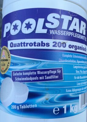 Poolstar quattrotabs 200g organisch - 製品