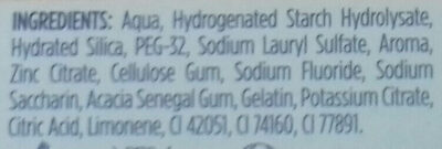 SIGNAL Dentifrice Haleine Pure 75ml - Ingrédients