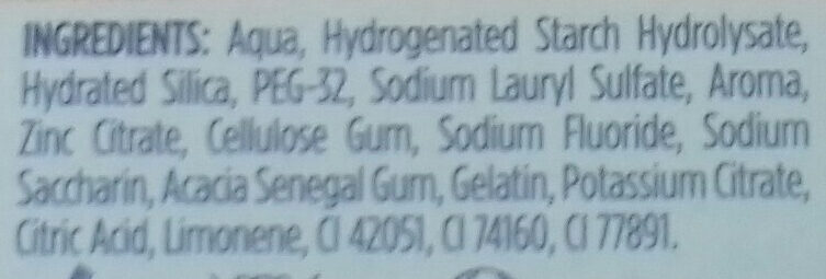 SIGNAL Dentifrice Haleine Pure 75ml - Ingredients - fr