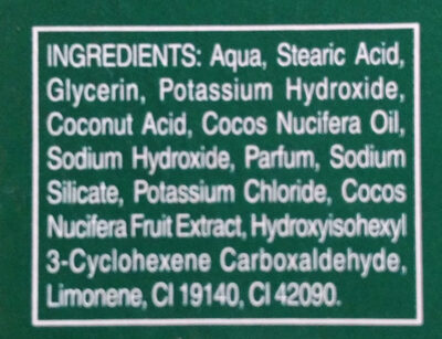 Rasiercreme Classic (with Palm Extract) - Ingredients