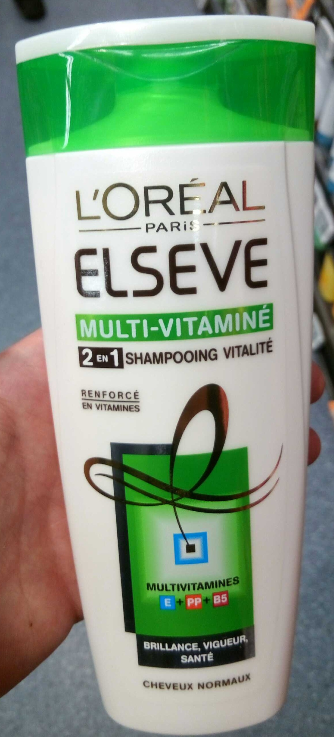 Elseve Multi-Vitaminé 2 en 1 Shampooing vitalité - Product - fr