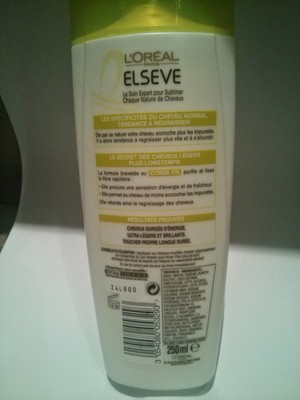 Elseve energie shampooing purifiant - 1