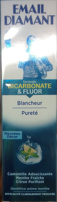 Dentifrice arôme menthe - formule bicarbonate et fluor - Produit - fr