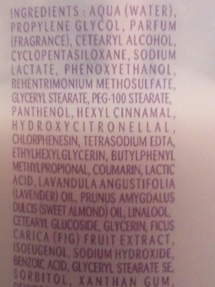 Brume lactée Figue - Ingredientes - fr