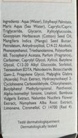 Hydra absolu - Ingredientes - fr