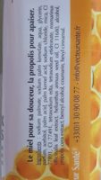 Savon miel propolis - Ingredientes - fr
