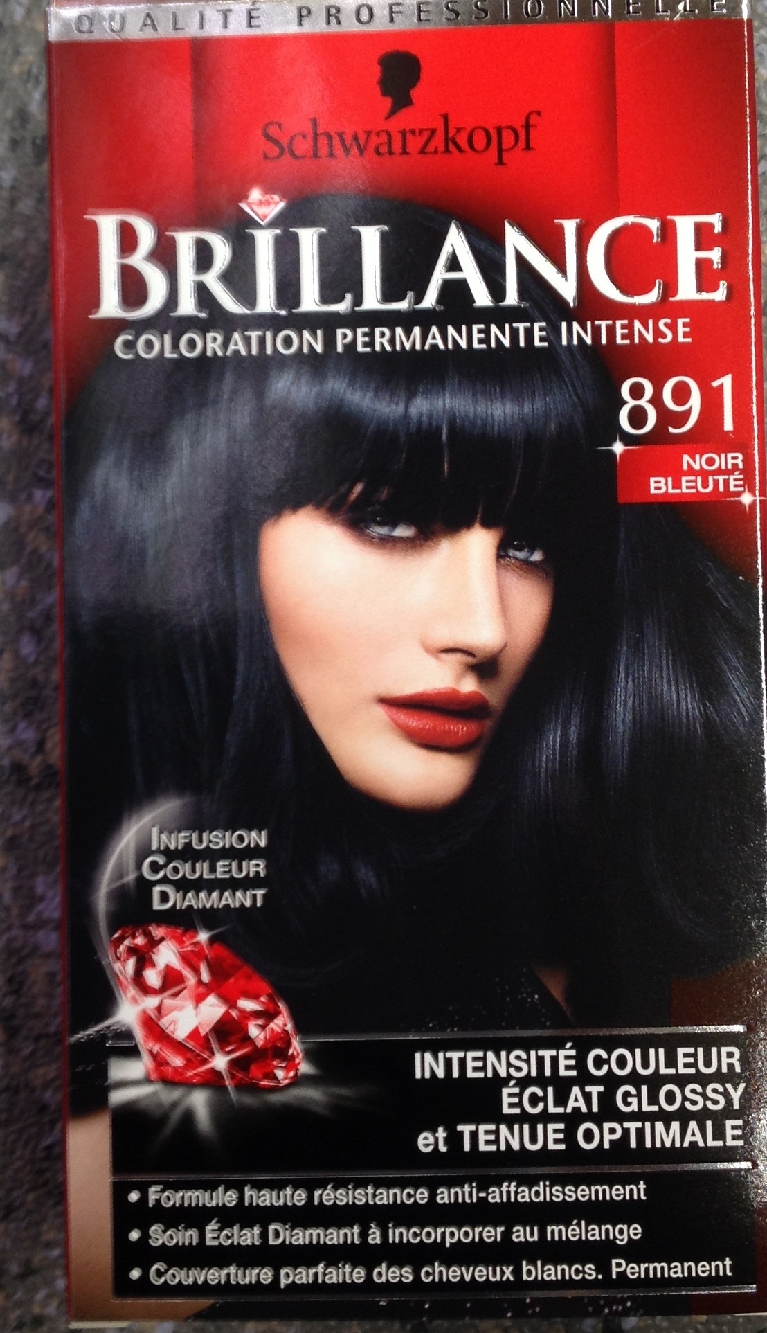 Brillance coloration permanente intense 891 Noir bleuté - Product - fr