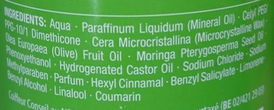 Soin huile hydratant - Ingredients - fr