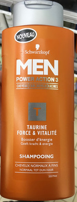 Men Power Action 3 Taurine Force & Vitalité Shampoing - 2