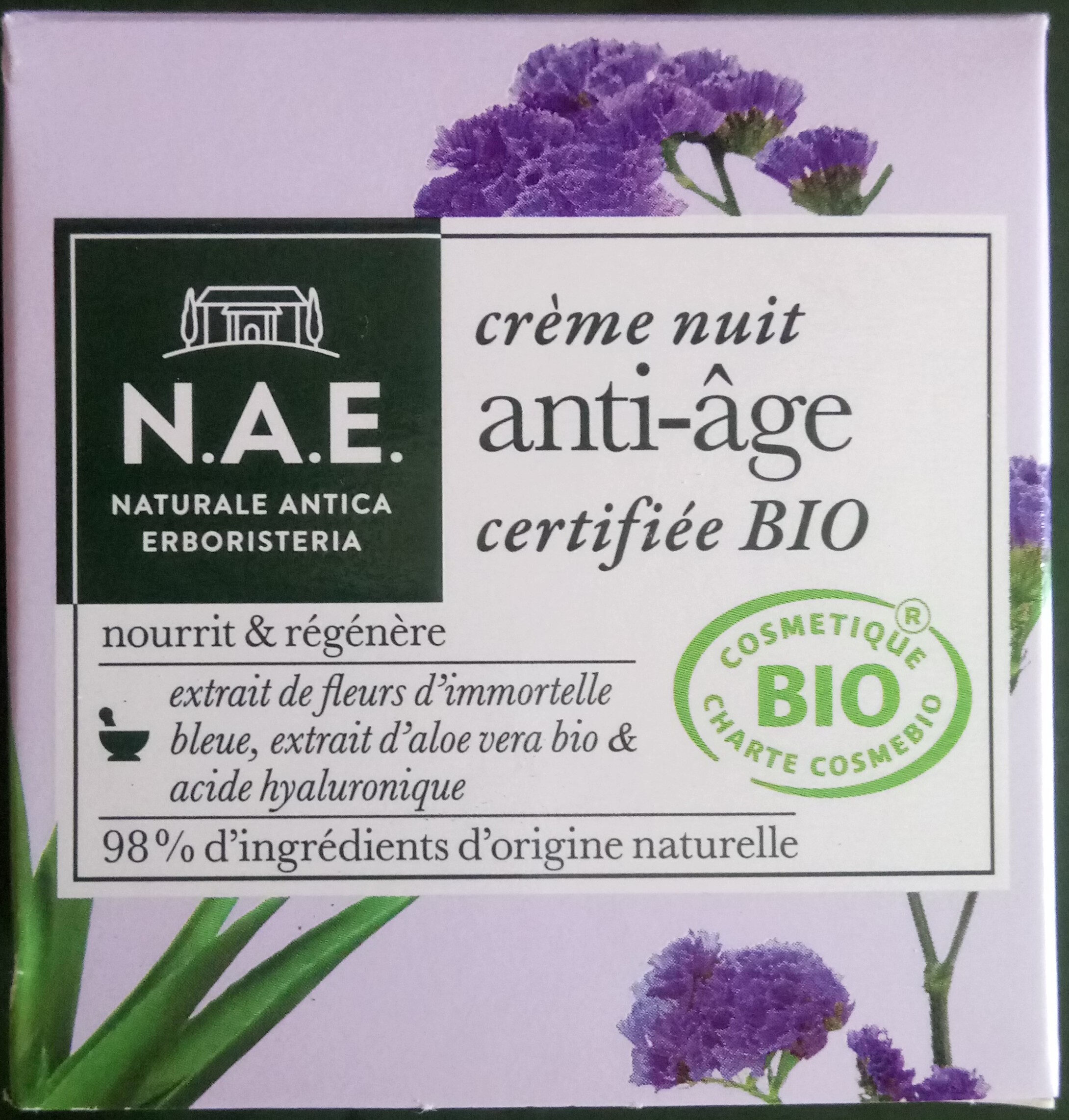 crème nuit anti-âge bio - Product - fr