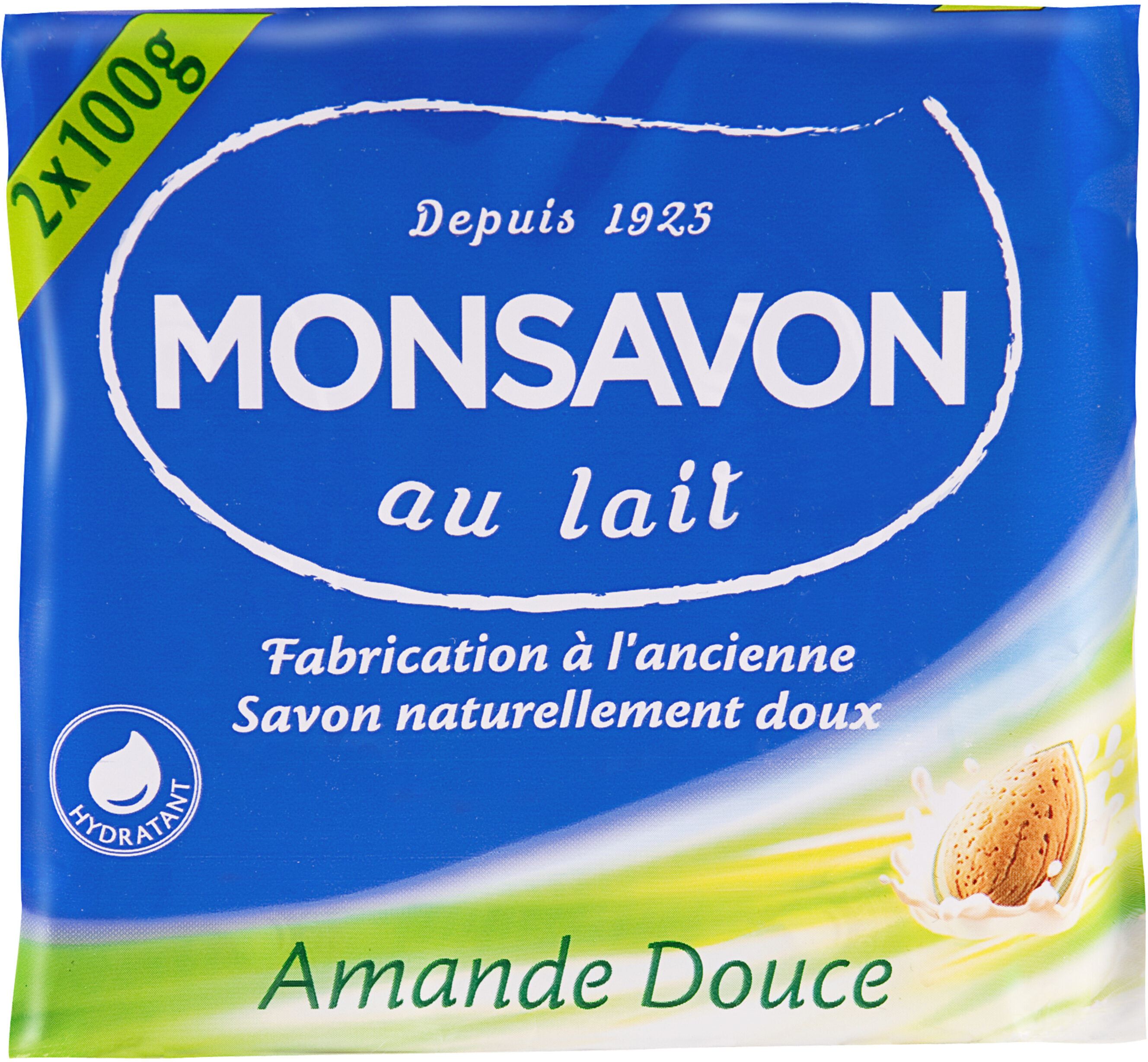Monsavon Savon Lait & Amande Douce 2x100g - Product - fr