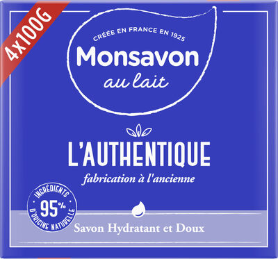 Monsavon Savon Lavant Antibactérien L'Authentique 4x100g - Produit