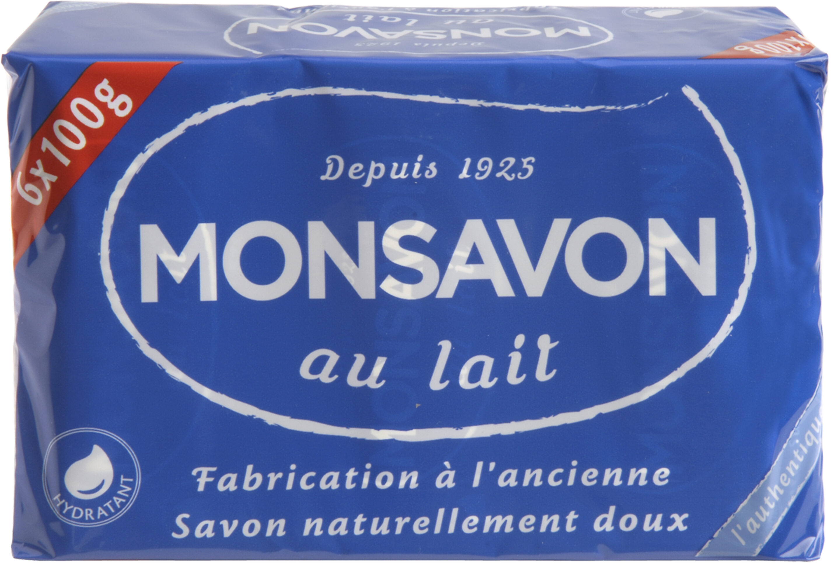 Monsavon Savon Lavant Antibactérien L'Authentique 6x100g - Tuote - fr