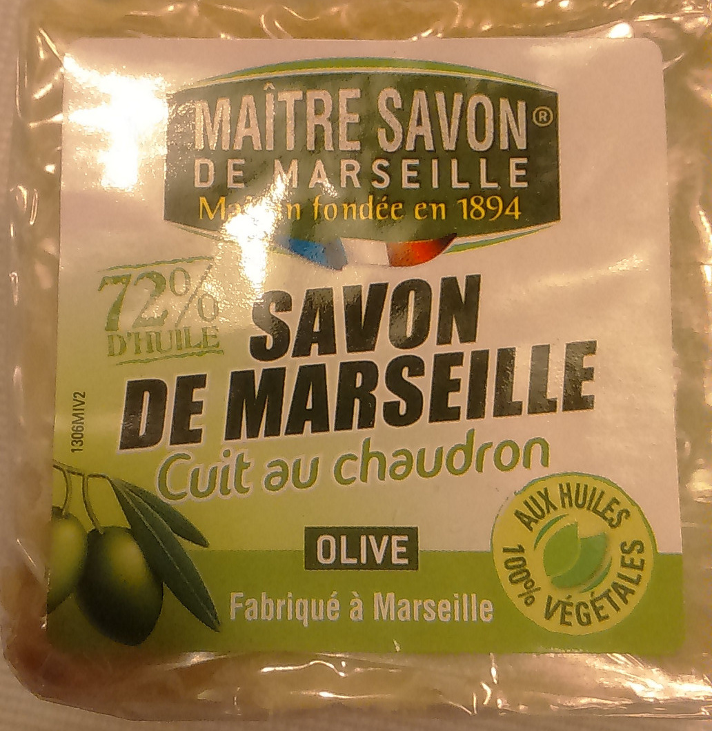 Savon de Marseille cuit au chaudron Olive - Produit - fr
