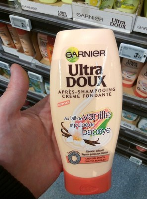 Ultra Doux Après shampooing crème fondante au Lait de vanille et pulpe de papaye - 1