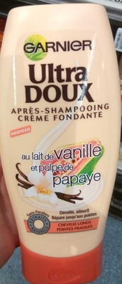 Ultra Doux Après shampooing crème fondante au Lait de vanille et pulpe de papaye - Produit - fr