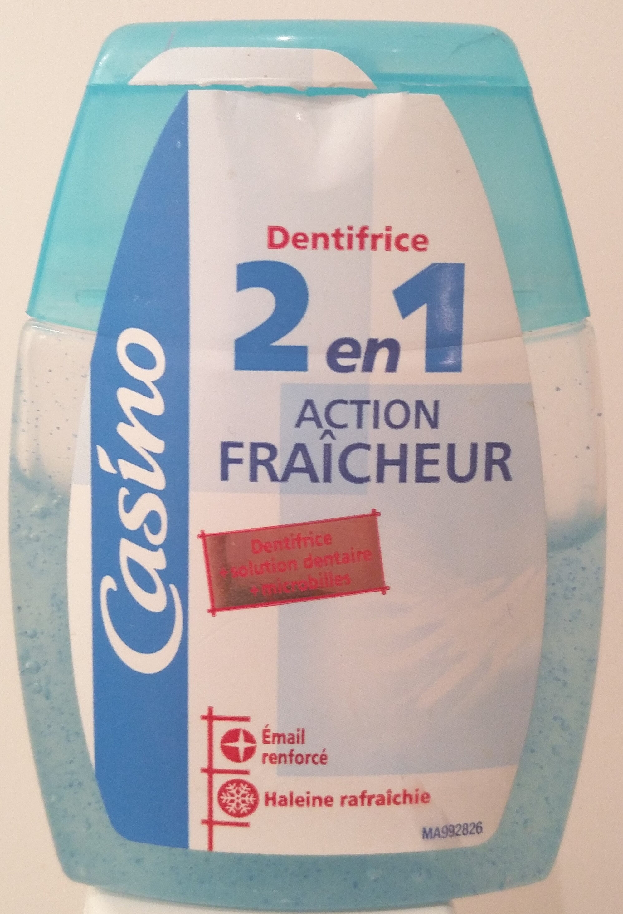 dentifrice 2en1 action fraîcheur - Produit - fr
