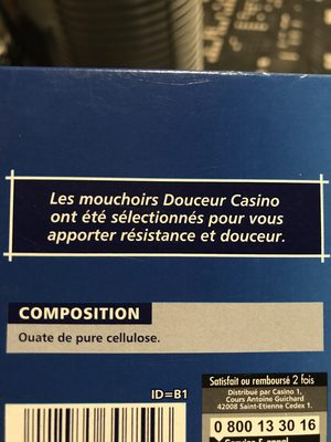 Mouchoirs Douceur 3 épaisseurs - Ингредиенты - fr