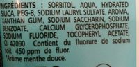 Dentifrice menthe douce - Ingredients - fr