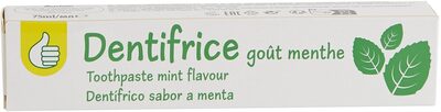 Auchan dentifrice goût menthe au fluor - Produkto - fr