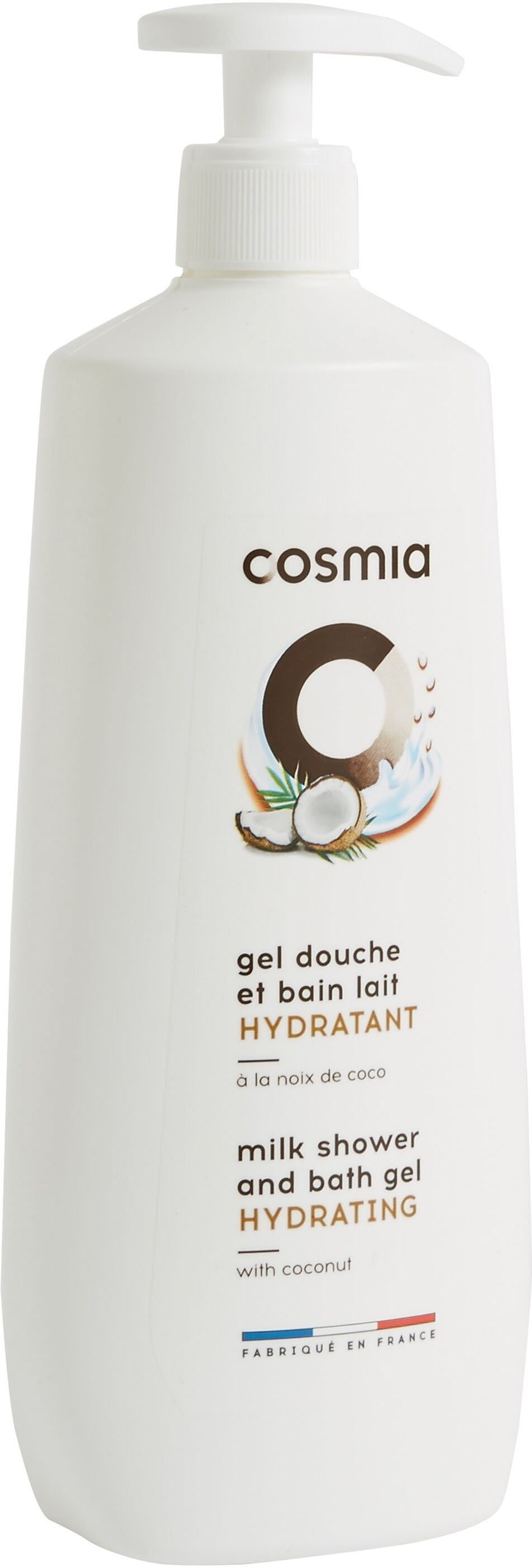 Cosmia gel douche et bain lait hydratant a la noix de coco - Product - en