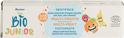 Auchan bio dentifrice junior 7/13 ans multi-fruits - Produkto