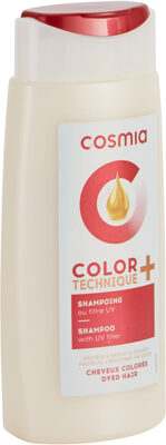 Cosmia - shampoing technique color + / - à l'extrait de grenade et filtre uv - cheveux colorés - 250ml - 製品 - fr