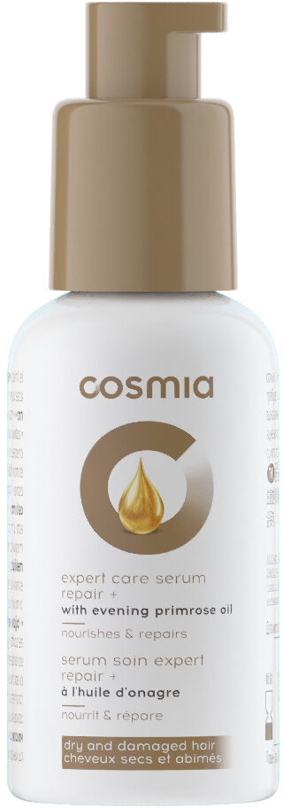 Cosmia - serum soin expert repair + - à l'huile d'onagre - cheveux secs et abimés - 50ml - Product - fr