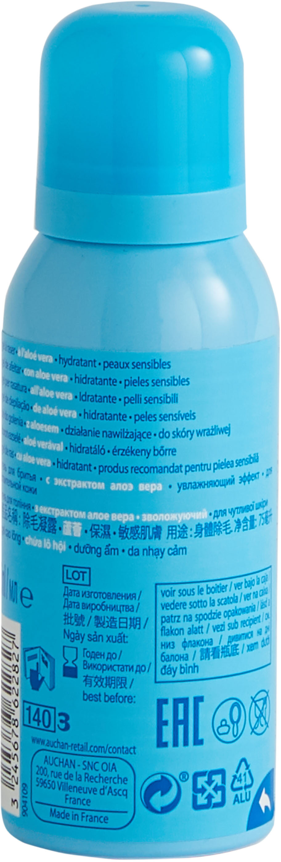 Cosmia - gel à raser - à l'aloe vera - peaux sensibles - 75 ml / volume nomial 140ml ? - Produit - fr