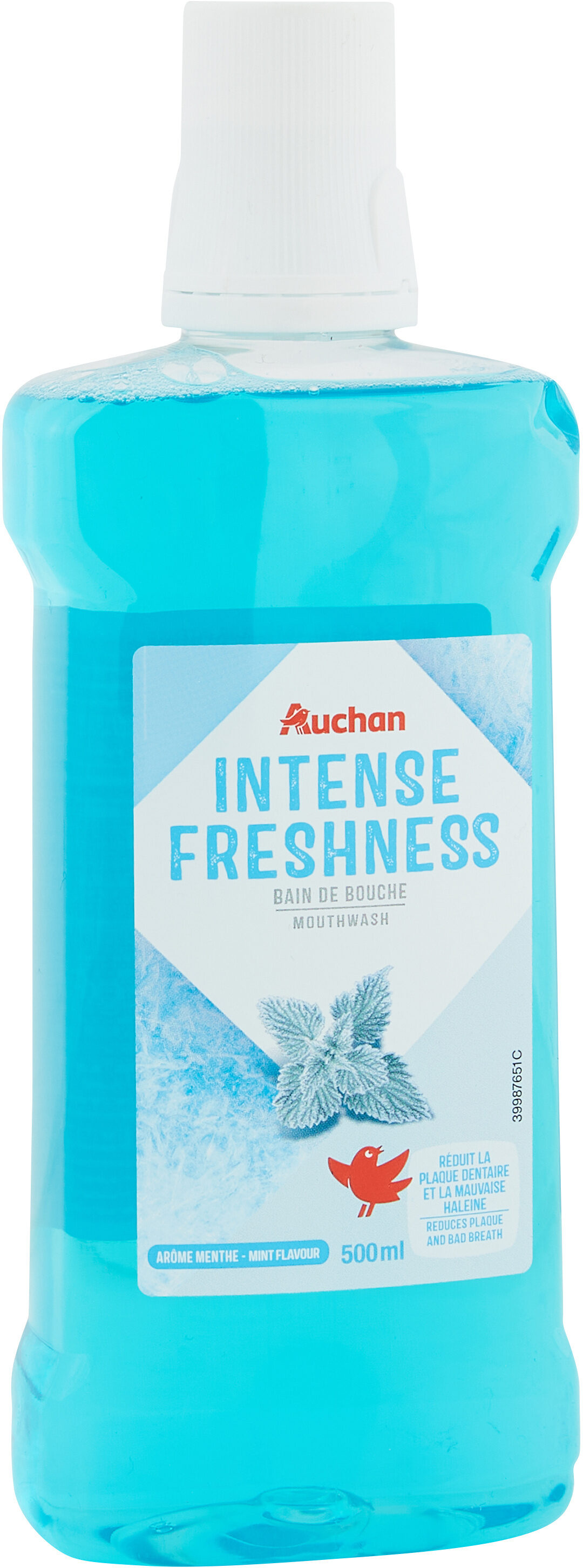 Auchan - bain de bouche - fraicheur intense - 500ml - Tuote - fr
