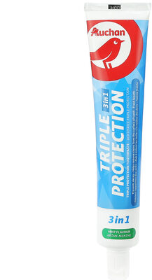 Auchan - dentifrice - 3 en 1 triple protection - 75ml - Product - en