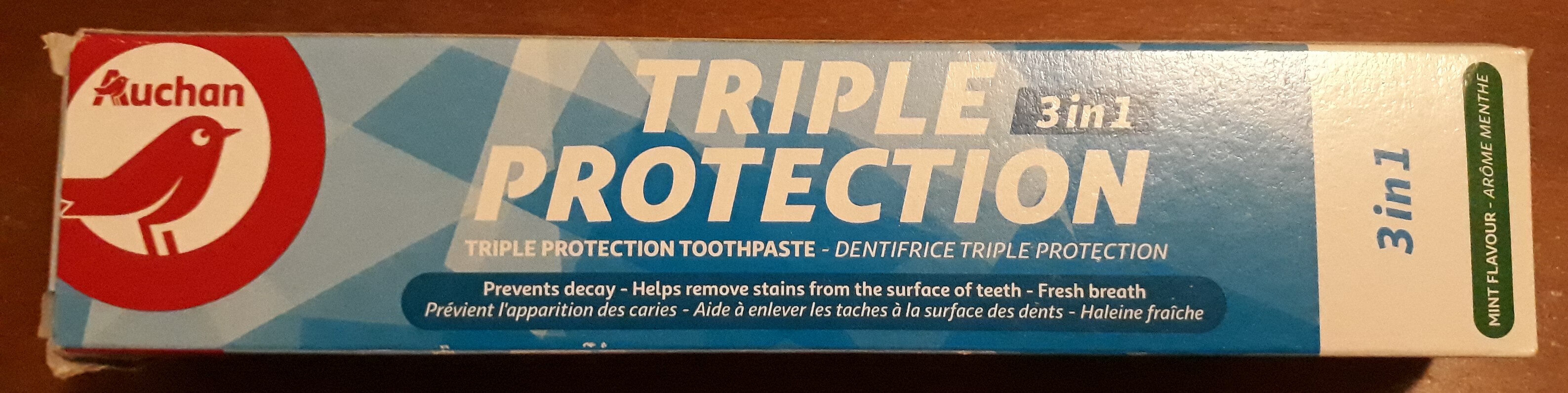 Dentifrice triple protection 3-en-1 à la menthe - Product - fr