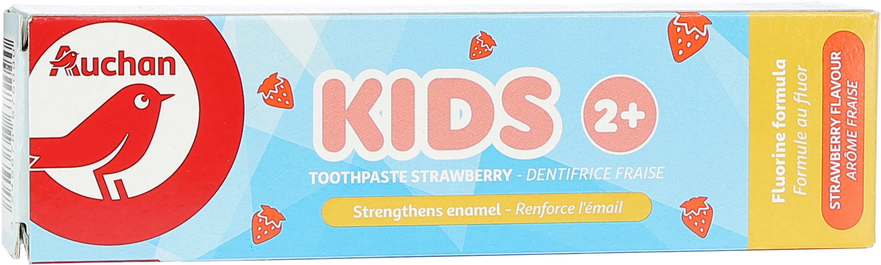 Auchan kids dentifrice - fraise - enfants 2 + - 50ml - Produktas - fr