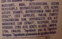 Bio Labell Crème nourissante - Ingredients - fr