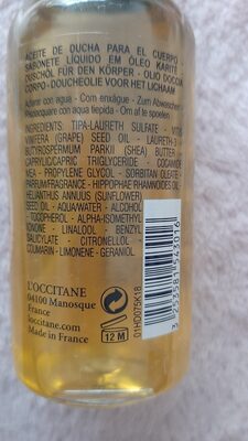 L'occitane body shower oil 10% shea oil - 5