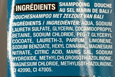 Shampooing douche Relax - Ingredients - fr