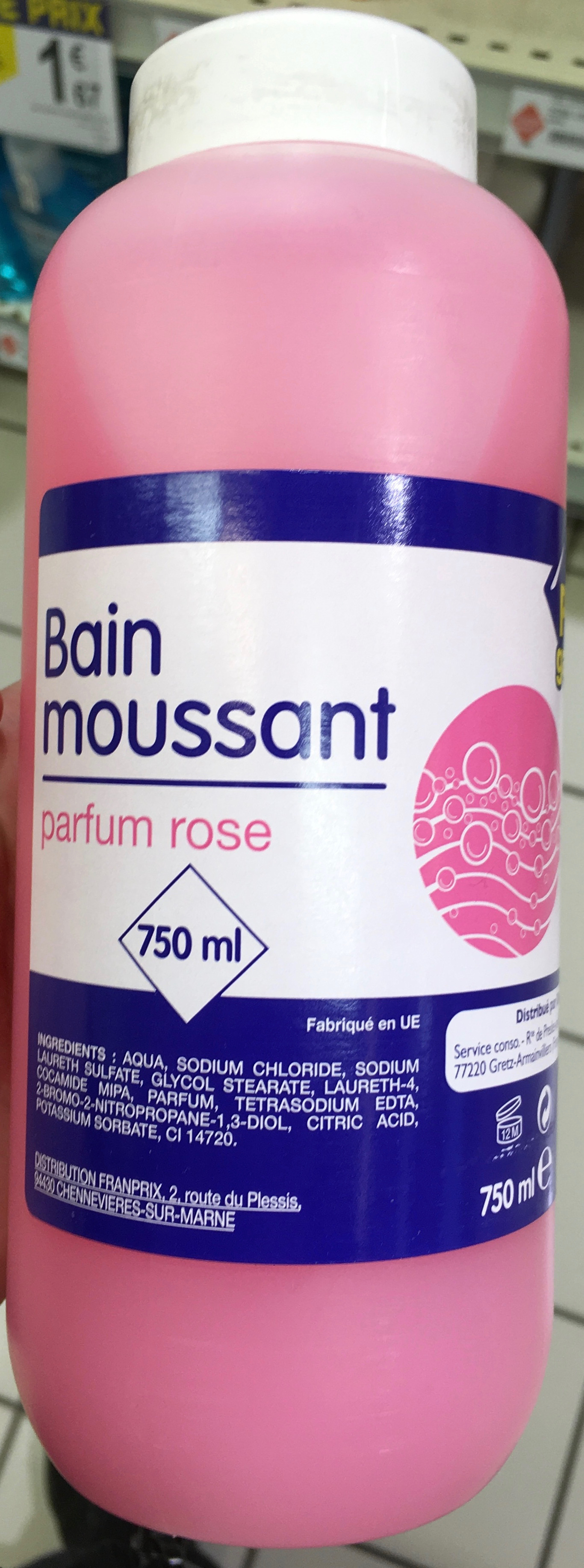 Bain moussant parfum rose - Product - fr