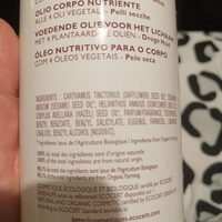 huile corps nourissante - Ingredients - xx