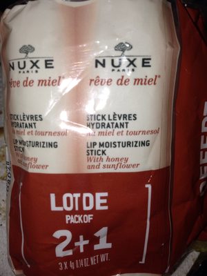 Nuxe Reve De Miel Stick Lèvres Lot - Ingredients