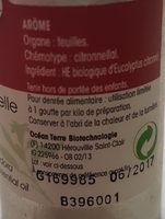 Eucalyptus citrone - Ingredients - fr