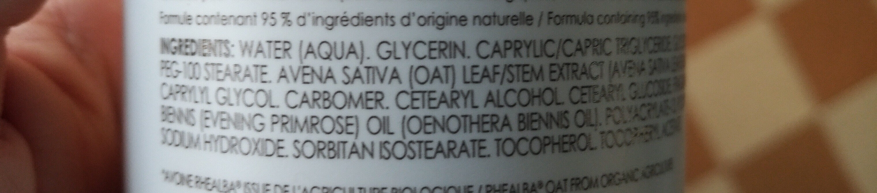 crème nutritive anti-desséchement - Ingredientes - fr