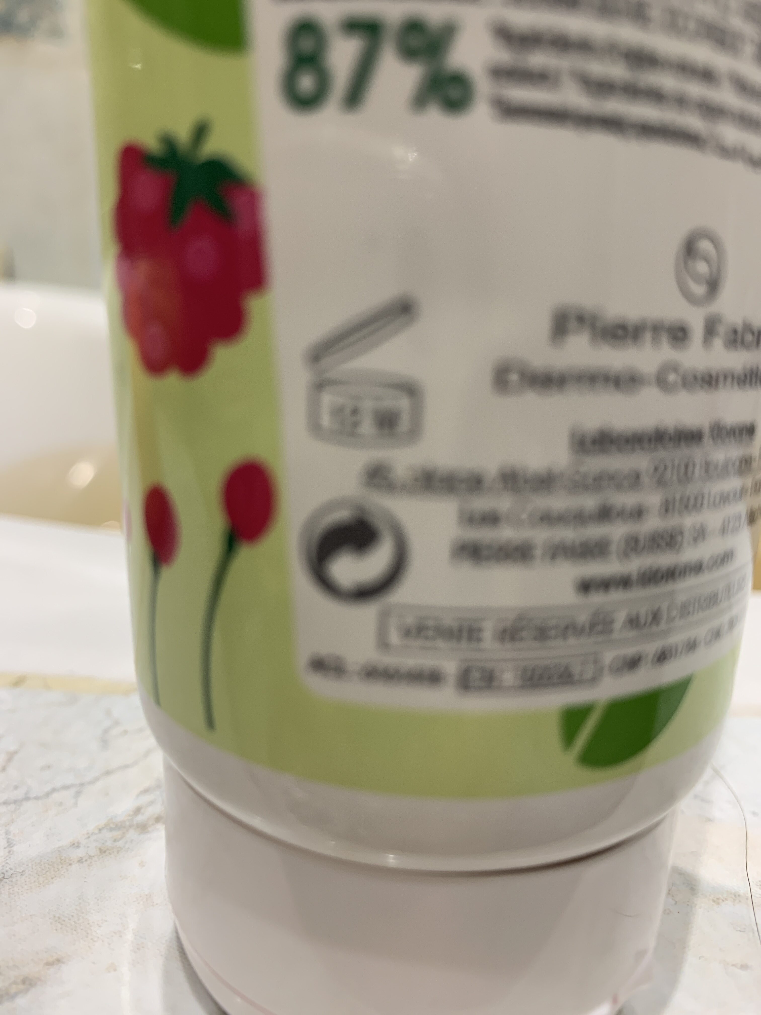 Gel douche - Recycling instructions and/or packaging information - fr