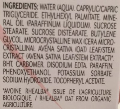RHEACALM - Ingredients