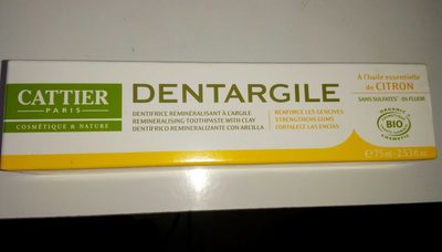 Dentargile Citron - 75 ML - Cattier - 2
